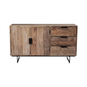 Customized High Quality Teak Solid Wood Dresser Iron Drawers Pesaro Home Furniture Luxury Classic Modern Design Bedroom Living - Product Image 1