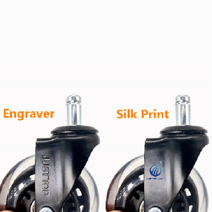 Long Lasting <strong>Wheels</strong> for <strong>Office</strong> <strong>Chairs</strong> - Durable Rubber Protection for <strong>Tiles</strong> &amp; Wood <strong>Floors</strong> - Roller Blade Style <strong>Wheels</strong> - Product Image 3