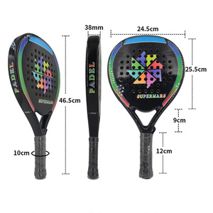 Raqueta de tenis de <span class=keywords><strong>playa</strong></span> de buena calidad, raquetas de pádel de carbono, <span class=keywords><strong>palas</strong></span> de pádel Camewin de carbono de China - Product Image 2