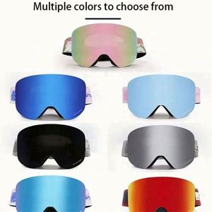 Masque de ski populaire sans cadre à champ de vision large, double couche anti-buée - Product Image 2