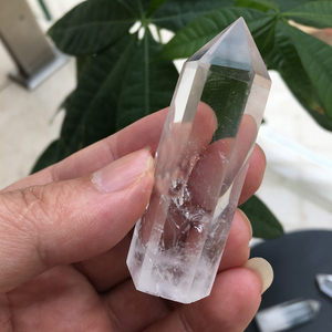 Tự Nhiên Rõ Ràng Thạch Anh Pha Lê Cây Đũa Độc Chỉ Đánh Bóng Hình Lục Giác Cột Cho Reiki Thiền Trang Trí Nhà - Product Image 1