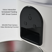 Distributeur automatique de nourriture et d'eau pour animaux de compagnie, mangeoire intelligente pour chats avec caméra, contrôle par application WiFi, système d'alimentation à double bol pour chats et chiens