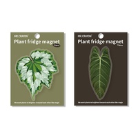 Magnet Kulkas JIATAO Kreatif Tanaman & Bunga Plastik Berlapis Cat, Desain Sederhana Mewah dengan Daya Hisap Magnetik, Produk Terlaris