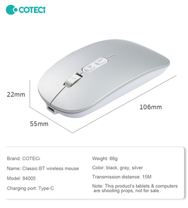 Coteci văn phòng sử dụng im lặng chuột thoải mái không dây chuột 1600 DPI văn phòng sử dụng BT chuột không dây - Product Image 6