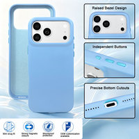 Étui de téléphone en cuir PU grain lisse Napa pour iPhone 18/17/16 Pro Max avec doublure en microfibre douce et protection intégrale de l'appareil photo surélevée