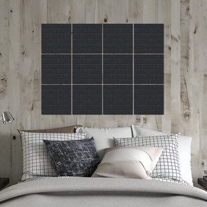 Nouveau panneau insonorisant carré en polyester 100% fibre insonorisante décorative et fonctionnelle améliore la qualité du son - Product Image 6