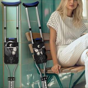 Muestra Gratuita de Bastón de Aluminio de Cuatro Patas, Muleta Plegable, Ayuda para Caminar, Andador para Adultos Mayores - Product Image 2