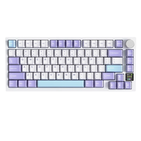 ATTACK SHARK X820 Ultra Mechanical Keyboard Tri-mode Wireless Gasket Mount 75% Layout Smart TFT Color Screen RGB Knob Hot-swap