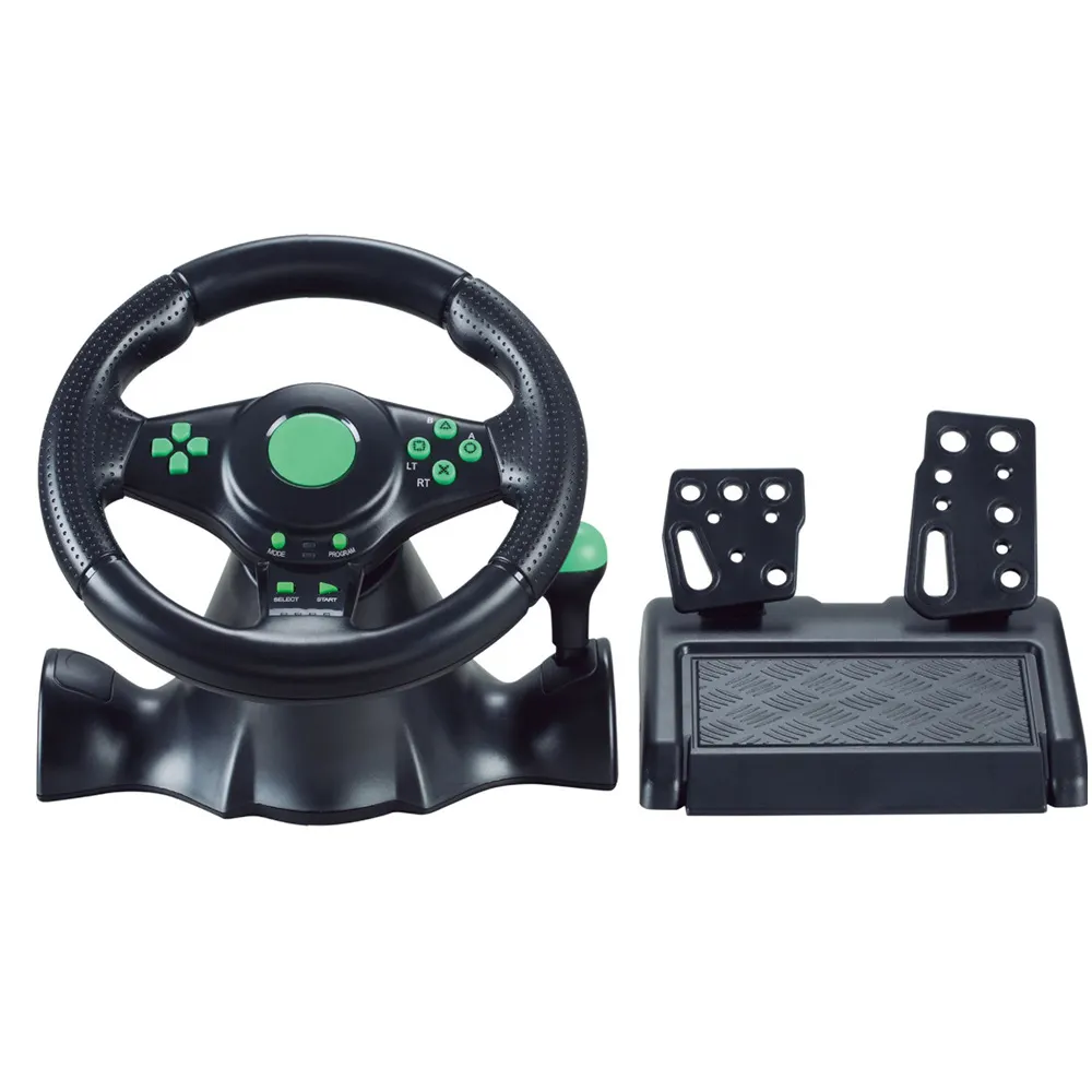 Volante para ps2/ps3 pc volant de course manual racing car speed usb video game steering wheel control and pedals for xbox 360