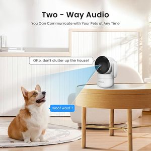 กล้องวงจรปิด Amorom 2K แบบแพน-ทิลท์ สำหรับใช้งานภายในอาคาร หมุนได้ 360 องศา สำหรับดูแลสัตว์เลี้ยง พร้อมระบบมองเห็นในเวลากลางคืน และเสียงสองทาง สำหรับใช้ในบ้าน - Product Image 5