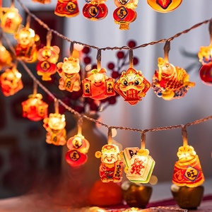 10 LED 1,5 m Linternas de <span class=keywords><strong>A</strong></span>ño Nuevo Cadena de luces Cadena de hadas para el <span class=keywords><strong>A</strong></span>ño Nuevo chino Festival de Primavera Decoración de fiesta de Navidad - Product Image 2
