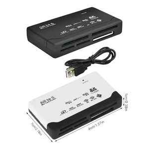 Bộ chuyển đổi đầu đọc thẻ nhớ tất cả trong một USB hộp mật khẩu sáu cổng với 6 khe cắm thẻ tương thích với thẻ TF/CF/SD/MMC/MS/XD - Product Image 3