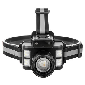 Lampe frontale LED 30W à <span class=keywords><strong>longue</strong></span> <span class=keywords><strong>portée</strong></span> avec capteur, chargement Type-C, batterie intégrée 5000 mAh, 2000 lumens, <span class=keywords><strong>mini</strong></span> <span class=keywords><strong>phare</strong></span> avec lumière rouge et bleue - Product Image 1