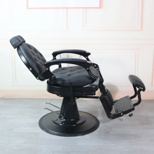 Fauteuil de Barbier Moderne pour Salon, Pompe Hydraulique Robuste, Ergonomique, Réglable, Inclinable, Pivotant, en Cuir PU - Product Image 6