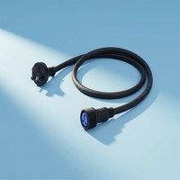 Nouvelle Arrivée Câble Connecteur Étanche SJTW DMX Powercon 1,5m Courant Nominal 10A pour Éclairage Scénique