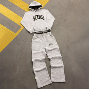 Conjunto <span class=keywords><strong>de</strong></span> Sudadera con Capucha y <span class=keywords><strong>Pantalones</strong></span> <span class=keywords><strong>de</strong></span> Doble Cintura, Personalizado, <span class=keywords><strong>de</strong></span> Felpa Gruesa, con Estampado Digital, para <span class=keywords><strong>Hombre</strong></span>, Ropa Urbana Térmica, 100% Algodón, Estampado <span class=keywords><strong>de</strong></span> Leopardo - Product Image 3