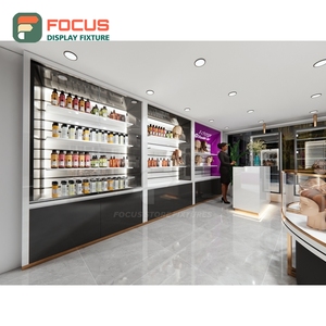 Vitrina expositora de pelucas independiente con estantes de vidrio, puerta con cerradura y múltiples cajones para exhibir cabello humano - Product Image 5