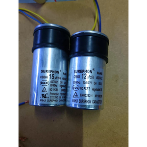 Condensateur de démarrage de moteur Surephon Cbb65 12µF 450VAC pour pièces de lave-linge - Product Image 1