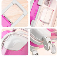Mini-valise tendance en plastique, personnalisable avec logo, pour fêtes et bonbons, boîte cadeau pour cils en plastique, organisateur d'outils vide