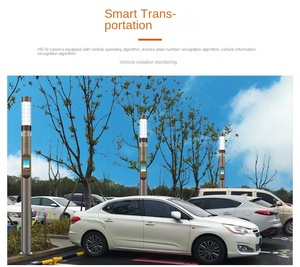 เสาไฟอัจฉริยะ150W ดีไซน์ใหม่ IP65สูงผลิตจากไฟฟ้าเทศบาล - Product Image 6