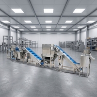 Machine à éplucher les oignons pneumatique 600 kg/h, système à chaîne pour usine de traitement de l'ail, ligne de production de transformation de l'ail et de l'oignon
