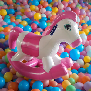 Caballo Inflable para Niños, Juguete para Jugar <span class=keywords><strong>en</strong></span> el Agua al Aire Libre y Juego de Equitación Deportiva, Material de Vinilo/PVC, Capacidad de 100-500 kg - Product Image 3