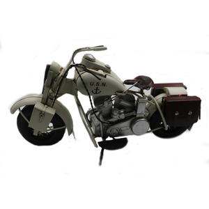 Modèle de moto Amérique Harley artisanat ornements avec roues rotatives fer blanc personnalisé Allemagne modèle de voiture Majorque - Product Image 1