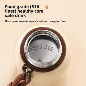 Termo Xile para Niñas, <span class=keywords><strong>de</strong></span> Acero Inoxidable <span class=keywords><strong>de</strong></span> Alta Calidad, con Diseño <span class=keywords><strong>de</strong></span> Dibujos Animados, Portátil, con Asa <span class=keywords><strong>de</strong></span> Transporte, para Estudiantes - Product Image 4