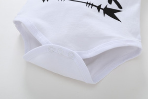 Vêtements de mode pour enfants, ensembles de barboteuses en coton pour bébés garçons avec pantalons de Chine - Product Image 5