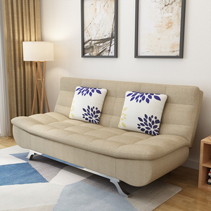 Kursi santai kain desain Modern, dua dudukan Sofa tempat tidur dapat dilipat, tempat tidur Sofa dan ruang tamu - Product Image 6