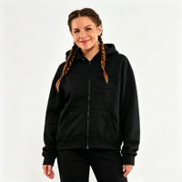 Veste décontractée vintage à capuche zippée avec poches à rivets pour femme, style streetwear, automne-hiver, pour l'extérieur