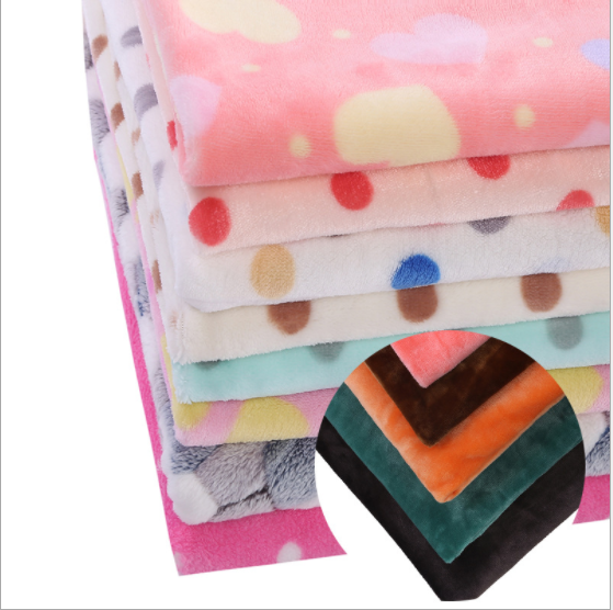 Однотонная и двухсторонняя Мягкая трикотажная фланелевая 3D Трехмерная фланелевая ткань с принтом