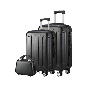 Leader Luggage <span class=keywords><strong>Set</strong></span> mit 2 maßge schneider ten 14-und 22-Zoll-Koffern Schwarzes Gepäck mit TSA-Schlössern - Product Image 2