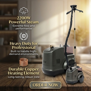 Offre Spéciale Usine: Équipement Professionnel de Blanchisserie et de Repassage, <span class=keywords><strong>Défroisseur</strong></span> Vertical Industriel de 2200W, Idéal pour Usage Commercial - Product Image 1
