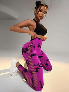 ชุดโยคะฟิตเนสแบบ 2 ชิ้น เสื้อชั้นในและเลกกิ้งแบบโปร่ง ระบายอากาศได้ดี สำหรับผู้หญิง รุ่น 2026 พร้อมโลโก้ปรับแต่งฟรี - Product Image 2