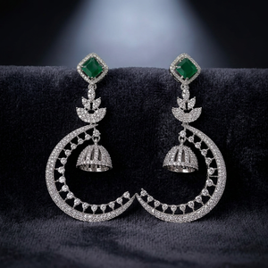 Pendientes de Perlas y Piedras con Baño de Plata, Estilo Étnico Tradicional, de Alta Calidad y a la Moda, Certificados por Terceros para Mujer - Product Image 2
