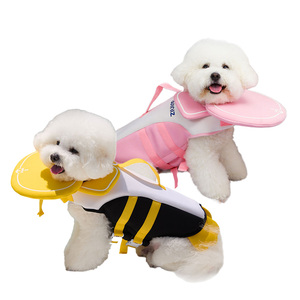 Neoprene Dog <b>Life</b> Jacket (WZ-PLJ02) Dog Buoyancy <b>Vest</b> with Elastic Stretch Fabric Thermal Insulation and Detachable Neck Support - Product Image 2
