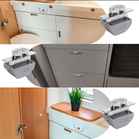 Verrou à bouton-poussoir carré pour camping-car, en ABS, fabriqué par le fabricant d'origine, pour camping-car, caravane, motorhome