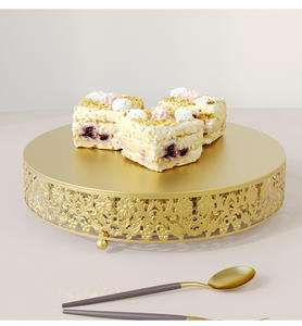 Ensemble <span class=keywords><strong>de</strong></span> 3 présentoirs à gâteau <span class=keywords><strong>de</strong></span> mariage en <span class=keywords><strong>or</strong></span> <span class=keywords><strong>de</strong></span> style européen <span class=keywords><strong>Table</strong></span> à dessert Présentoir à gâteau en mousse Plateau <span class=keywords><strong>de</strong></span> base pour accessoires <span class=keywords><strong>de</strong></span> mariage - Product Image 5