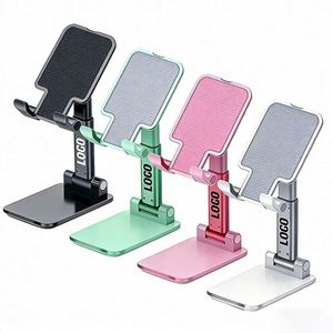 Wholesale Business Logo Gift Abs Adjustable Foldable Portable Multifunctional Desktop Mobile Phone Holder - Product Image 1