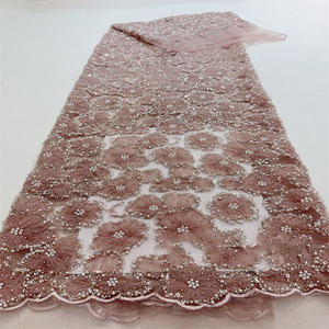 Nouveau Tulle De Mariée Français 3d Mix Coloré Floral Paillettes Dentelle pour Robe De Soirée Africain Aso Ebi En Gros 10 Mètres - Product Image 5