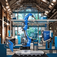 AOTAI GBS 10kg 6-Axis 1650mm Main Haute Précision Laser Soudage Robot DressPack Nouveau Moteur PLC YRC1000 Contrôleur IP65