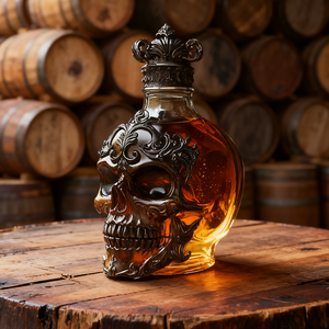 Chai rượu, chai thủy tinh, chai rượu vang, chai rượu whisky, chai nước ngọt kiểu dáng độc đáo, có sẵn trong kho - Product Image 5