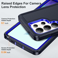 Étui de protection de luxe 3-en-1 en TPU anti-rayures, antichoc et anti-chute avec support pour Samsung Galaxy S26 S25 S23 S22 Ultra