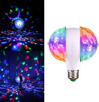 RGB — ampoule de fête LED, lumières stroboscopiques rotatives, éclairage DJ, coloré, Disco, pour noël, vacances, E27