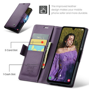 CaseMe donna e uomo portafoglio RFID per <span class=keywords><strong>Samsung</strong></span> A05s A55 <span class=keywords><strong>A35</strong></span> A25 A15 <span class=keywords><strong>Cover</strong></span> Anti-Shock proteggere custodia in pelle sintetica per <span class=keywords><strong>Samsung</strong></span> A05s - Product Image 2