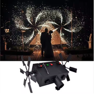 Machine à étincelles froides rotative Topflashstar SP1009, sans fil, DMX, fontaine pyrotechnique rotative avec support pour scène de mariage
