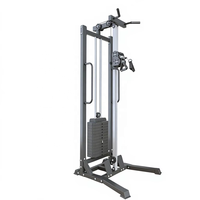 Système de poulies réglable en acier de haute qualité, machine d'entraînement unilatéral pour triceps, poitrine et dos, avec pile de poids de 65 kg