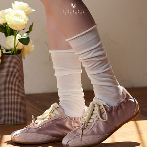 Calze Estive da Donna Sopra il Ginocchio in Cotone Pettinato Premium, Traspiranti, Antibatteriche e Morbide per Donne alla Moda - Product Image 5