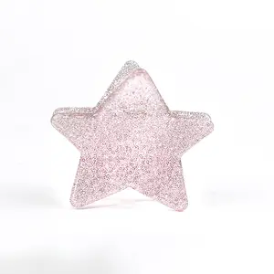CANYUAN Schöne Glitter Star Haar Klaue Clip für dünnes Haar Mini kleine süße Acryl Haar klemme für Kinder Pink Jaw Clip für Baby